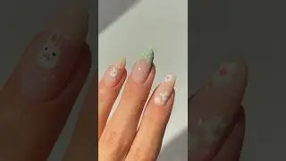 🐇🌸✨ Easter nail idea!!! + easy nail art hacks 👀 #nailart
