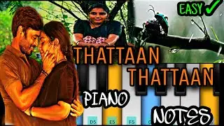 Thattaan Thattaan | Piano Cover with NOTES | Karnan | Keyboard Tutorial