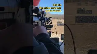 300 blackout velocity & group test! Bolt vs. Semi