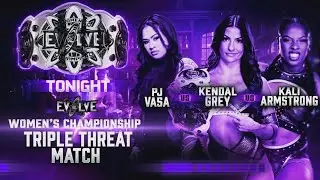 WWE 2K25 PJ Vasa Vs Kendal Grey Vs Kali Armstrong - Evolve Women's Championship - WWE Evolve 1/14/26