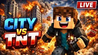 TNT Blast Challenge 💥 | Mega City Destroy | Minecraft LIVE