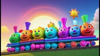 Four Teddy Bears Ride the Train + More Nursery Rhymes & Kids Songs