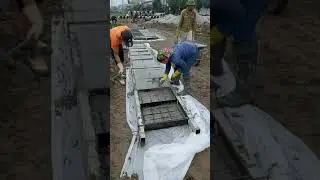 Constructing prefabricated knit panels reinforcement concrete/Thi công tấm đan BTCT đúc sẵn