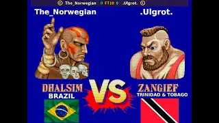 The_Norwegian (Brazil) VS .Ulgrot. (Trinidad e Tobago): FT10 [SFII Champ. Edition] - INTENSE BATTLE