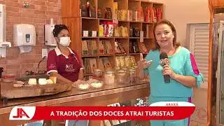 Arax&aacute;: The tradition of sweets attracts tourists.
