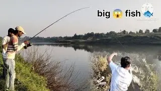 BIG SIZE WALLAGO ATTU FISH 🐟 CATCH || बड़ी साइज़ कैटफिश पकड़ी 😱😱 #catfish #fishing#vlog#video#river 