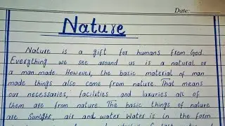 paragraph on nature| essay on nature| paragraph on nature in english