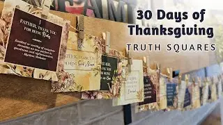 30 Days of Thanksgiving Truth Squares | Printable Daily Scripture Cards for November