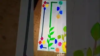 easy A4 size  sheet border design 😍👍🥶#shortsfeed #drawing #art #viralvideo #shorts #shortsvideo