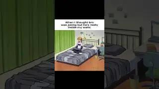 POV: When I thought bro was joking but he's really inside my walls #anime #relatable #fypシ゚viral