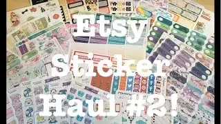 Etsy Sticker Haul - Planner Stickers and Planner Accessories