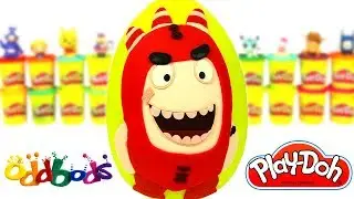 Huevo Sorpresa Gigante de Oddbods en Español de Plastilina Play Doh