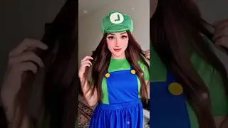 Luigi cosplay cartoon filter