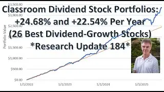 +24.68% High-Yield Stock Portfolio, +22.54% Dividend-Growth Stocks (Free on Substack) - Update 184