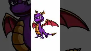 HOW TO DRAW SPYRO THE DRAGON #shorts