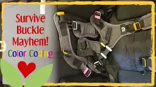 Survive Buckle Mayhem by Color Coding with Paint Masker Pens #buckles #wheelchairlife #health #kids