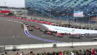 Sochi 2015 Formula 1 Grand Prix First Lap Crash