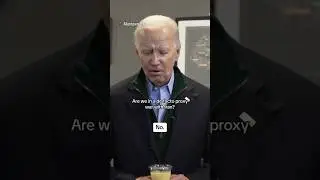 Biden says U.S. is not in a de facto proxy war with Iran #shorts