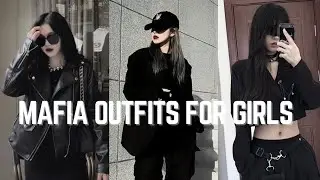 mafia outfits for girls ✨😎🖤💗❤🖤 #trending #viral #viralvideo #mafia #fashion #style