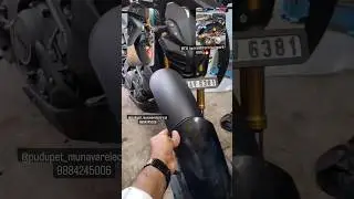 MT 15🔥🔥💯👌back and front mudguard ( safety guard)#song #youtube #india#bike #mt15 #ktm #v4 #funny #v4