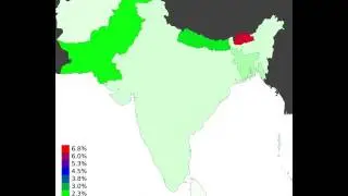 South Asia - International Migrant Stock - Time Lapse