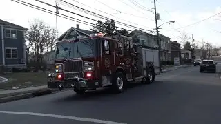 Little Falls, NJ Fire Department Ladder 4 & Engine 2 Responding