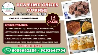 Tea Time Cakes Course in Tamil | Ct: 8056092254 / 9092647704 #shorts