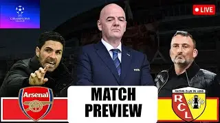 ARSENAL VS LENS CHAMPIONS LEAGUE MATCH | THE GUNNERS WILL PLAY RC LENS IN THE CHAMPIONS LEAGUE