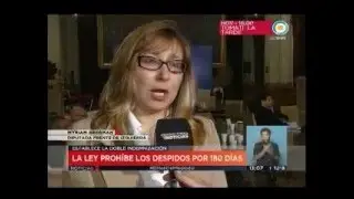 Ley Antidespidos: declaraciones de Myriam Bregman