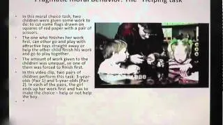 Moral Development in Preschool Children - Video course