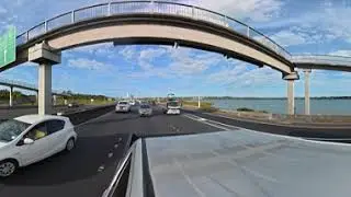 360 Video: Crossing the Harbour Bridge into Auckland City