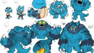 Werecat Gumball Transformation Muscle Growth