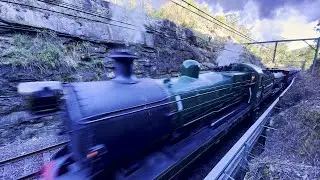 NSWGR 3526 NSWDR 4501 Working Hard Leaving Mullet Creek - THNSW Gosford 2025