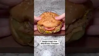 Burger King's New BBQ Brisket Whopper #burgerking #whooper #bbq #brisket