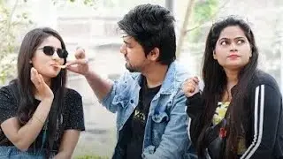 Jealous Prank On Girlfriend With Blind Girl - Varun SwaraJ #prank #funny #comedy
