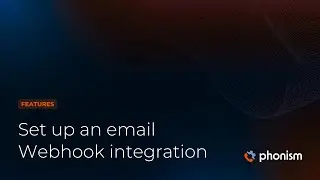 Set up an email Webhook integration