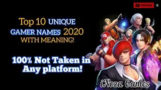 Top 10 Gamer Name ideas 2020 | YouTube channel Names ideas l iNoza Games