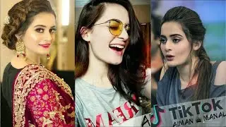 Aiman & Minal khan latest tiktok videos compilation - Aiman khan baby & Minal khan dramas BTS