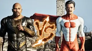 Black Adam Vs Omniman Epic Battle