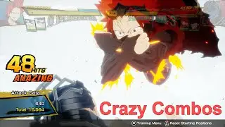 Eijiro Kirishima Advanced Combo Video - My Hero Academia One's Justice 2