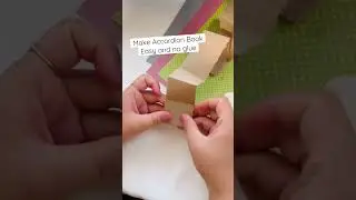 Make Easy Mini Journal book / ACCORDION BOOK (no glue)