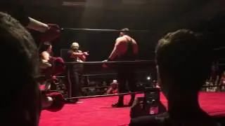 Rikishi does stink face at W.O.W