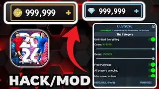 DLS 26 Hack MOD Menu 2026 - Unlimited Diamonds & Coins Dream League Soccer 2026 (Android/iOS)