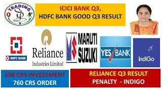 HDFC BANK, ICICI BANK, RELIANCE Q3 RESULTS, MARUTI INVESTMENT #hdfcbank #marutisuzuki #reliance