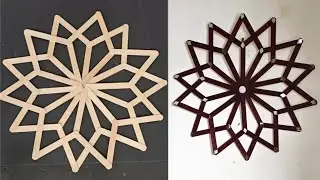 Amazing Home Decoration craft ideas | Waste Ice cream sticks using wall decor | DIY Room decor craft