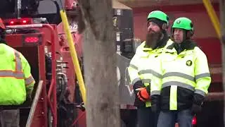 Dangerous Tree Removal, heavy equipment