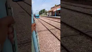High speed train crossing passenger train at station | High Speed Rail Corridor | Railway New Video
