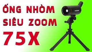 Ống Nhòm Siêu ZOOM, Ống Nhòm Ngắm Chim Celestron C70 MINI MAK, Phóng Đại 75X
