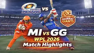 MI vs GG WPL 2026 🔥 Full Match Highlights | Last Over Thriller 😱।।Mi Won The Match Wpl 2026