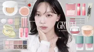 韓妝新品GRWM🩰fwee雞蛋氣墊🐣Romand果汁唇釉新色/Holika Holika腮紅膏/冷門仙氣腮紅液/可可色固態唇蜜🍫 | heyitsmindy